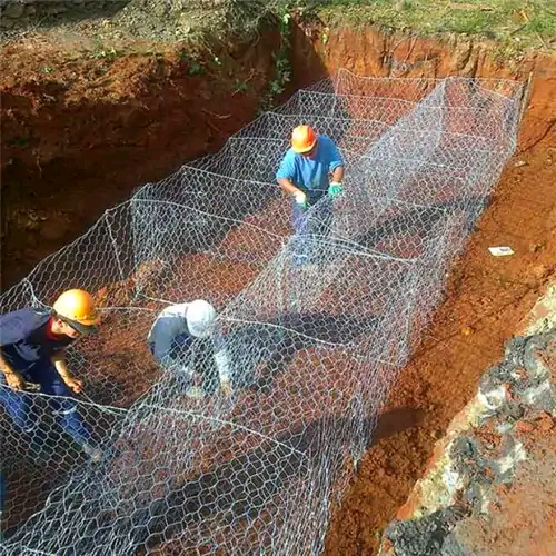 镀锌石笼网护堤